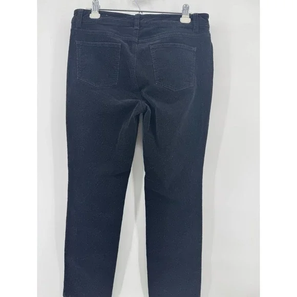 Talbots Simply Flattering 5 Pocket Corduroy Straight Fit Black Pants Size 10P - Picture 6 of 6